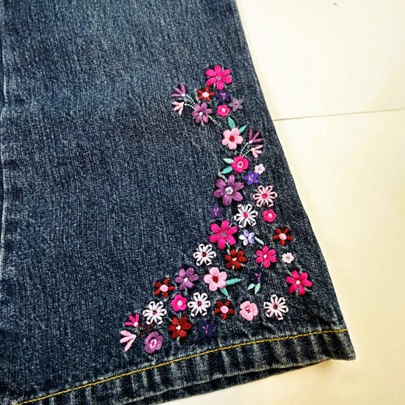 NWT Gymboree Girl Flower Hem Jean & Romantique Tee Size 9 - Picture 3 of 8